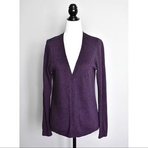 Long Sleeved Purple Cardigan